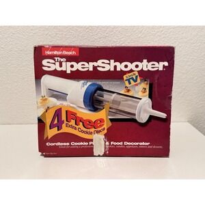 Hamilton Beach Super Shooter Cordless Cookie Press & Food Decorator W OG Box